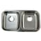 Kingston Brass Undermount Double Bowl Kitchen Sink, Brushed GKUD32194 - alternate 1